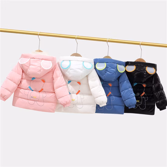 뜨거운 겨울 두꺼운 방수 귀여운 후드 오리 다운 코트 고품질